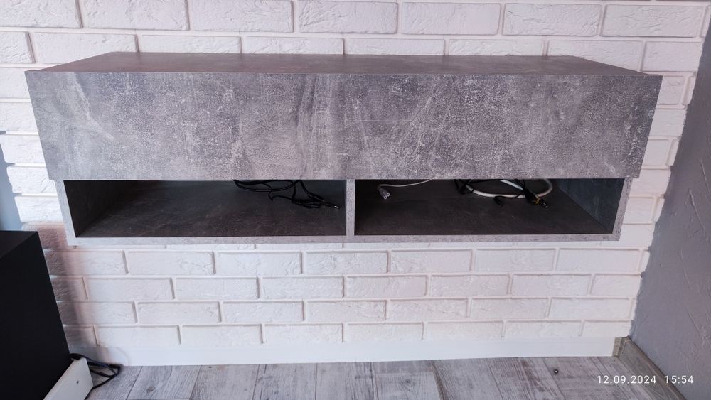 Szafka wisząca RTV beton 100 cm