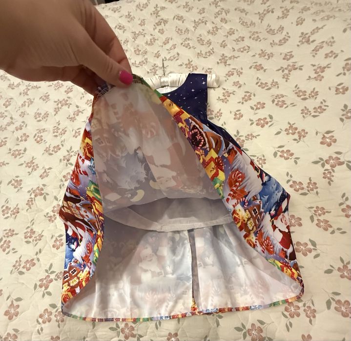 Сукня плаття святкова новорічна.85 см довжина . На 7-10 років