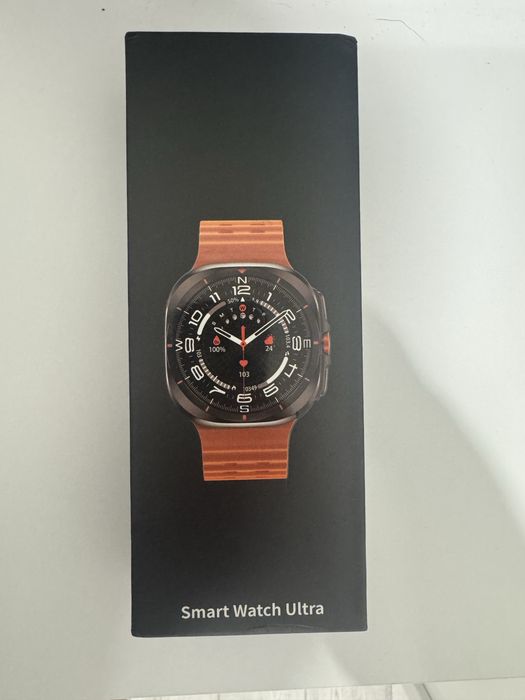 Zegarek SMART WATCH ultra W7 ULTRA menu Pl   koperta czarny pasek