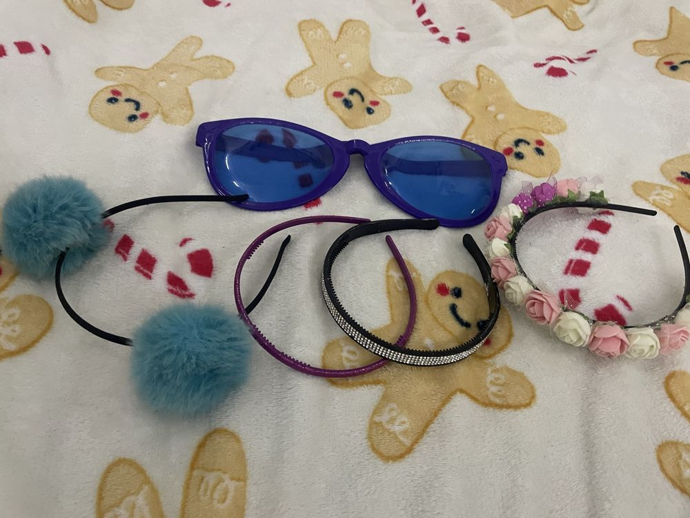 opaski na wlosy dla dziewczynki i duze okulary