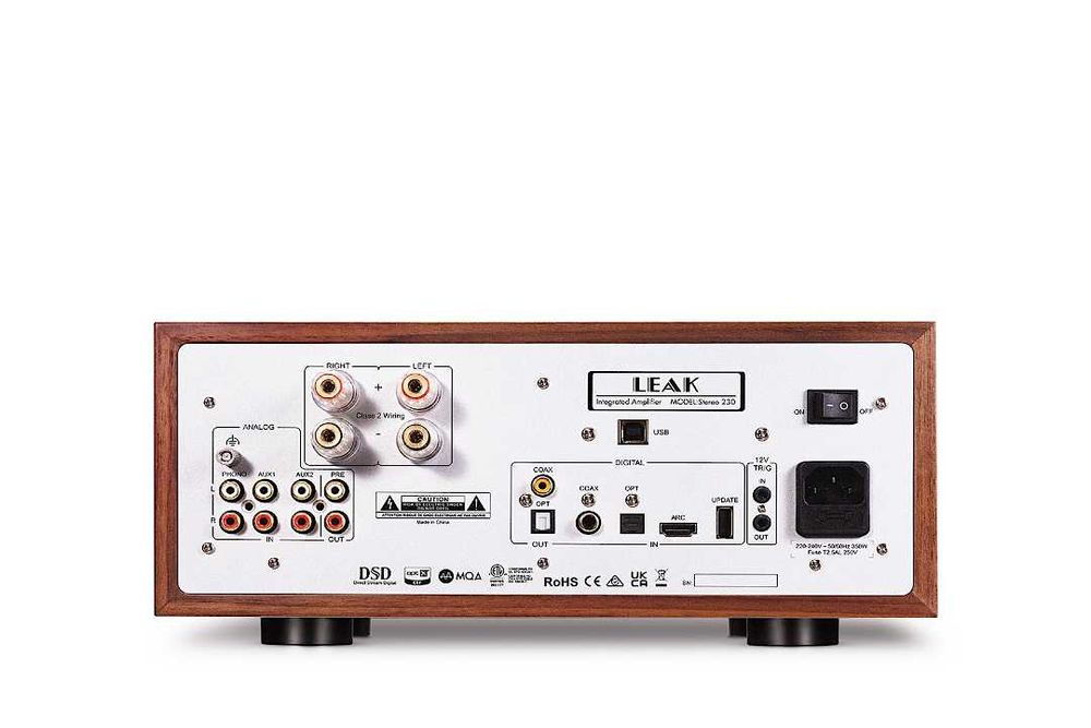 Leak Stereo 230 Wood wzmacniacz stereo 2x115W z DAC i Bluetooth