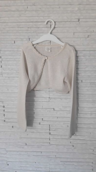 Złote beżowe bolerko Cool Club Smyk jak nowe r. 122