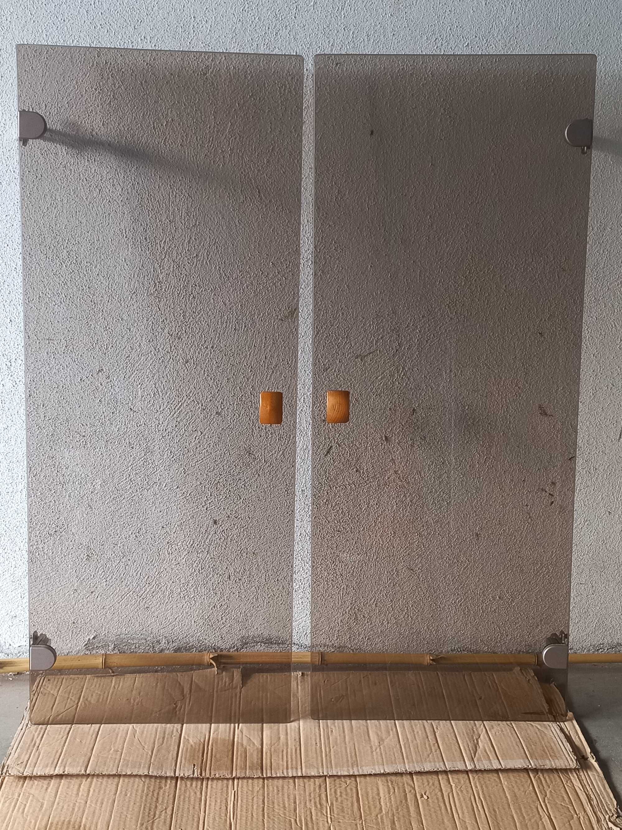 Portas de vidro de móvel cerne
