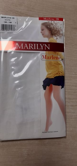 Rajstopki dziecięce MARLENE rozmiar:128-146 kolor : White