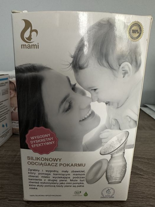 Silikonowy odciagacz pokarmu mami, osłonki do karmienia MAM, rozm. 1