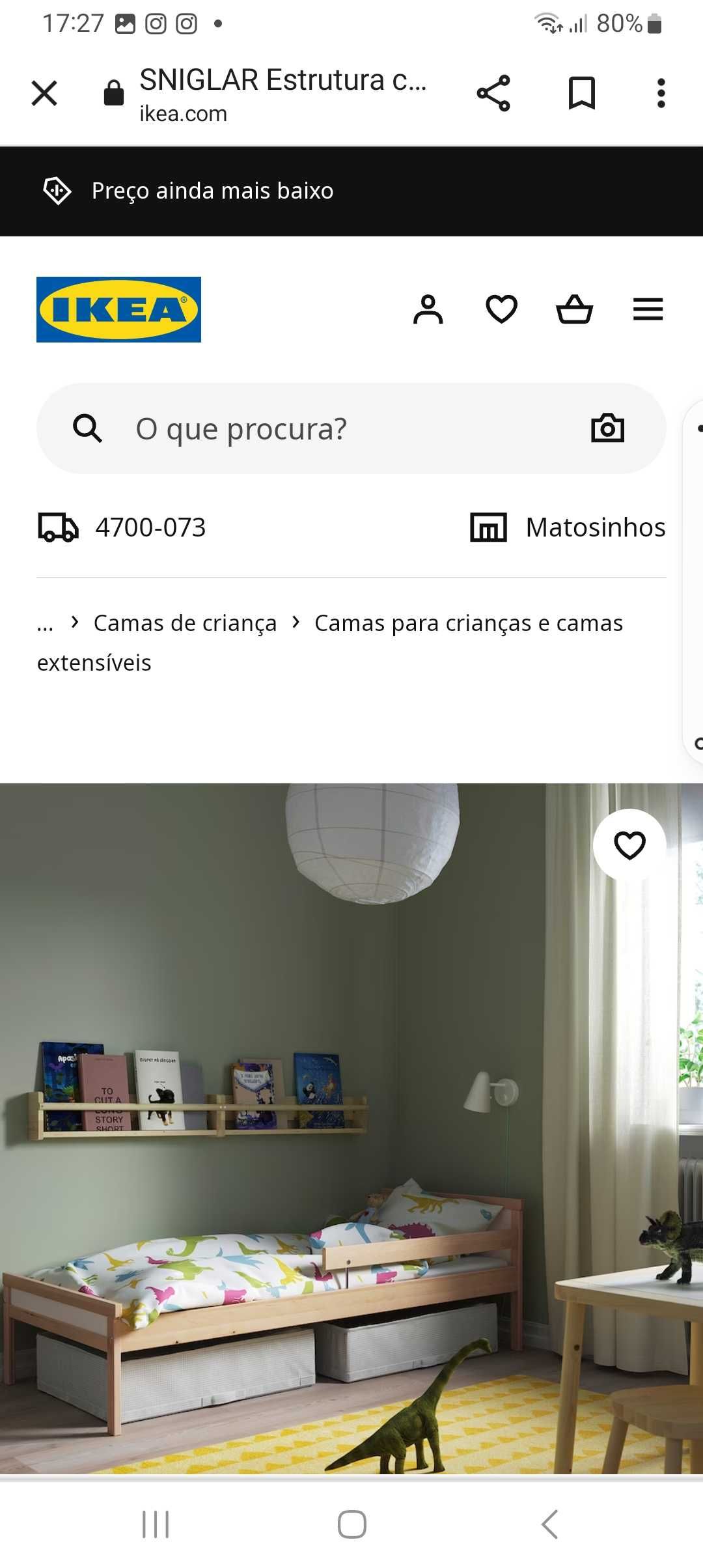 Cama de criança  do Ikeia