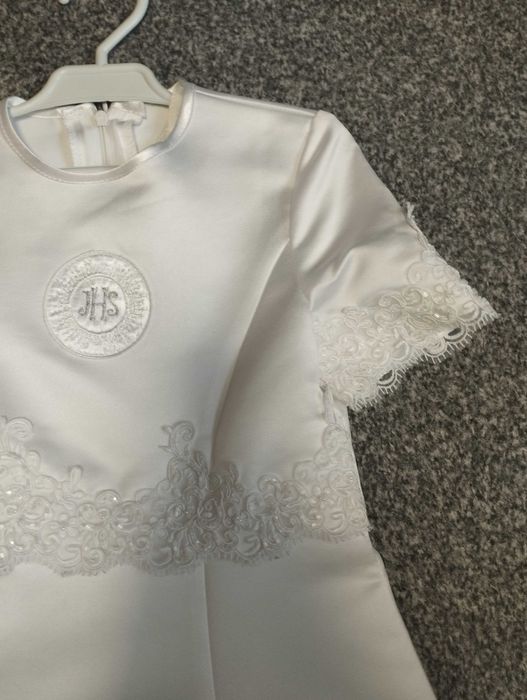 Sukienka komunijna bolerko wianek