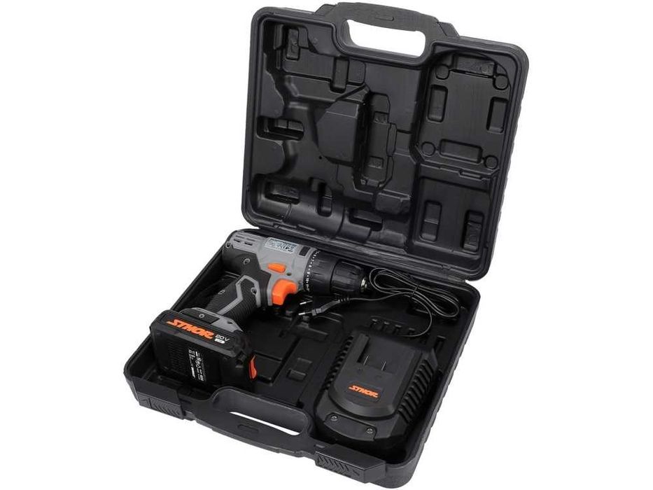 Wiertarko- Wkrętarka STHOR 20V, 26 Nm – akumulator 2 Ah