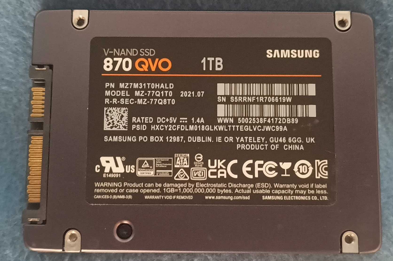 Dysk Samsung SSD 870 QVO 1TB