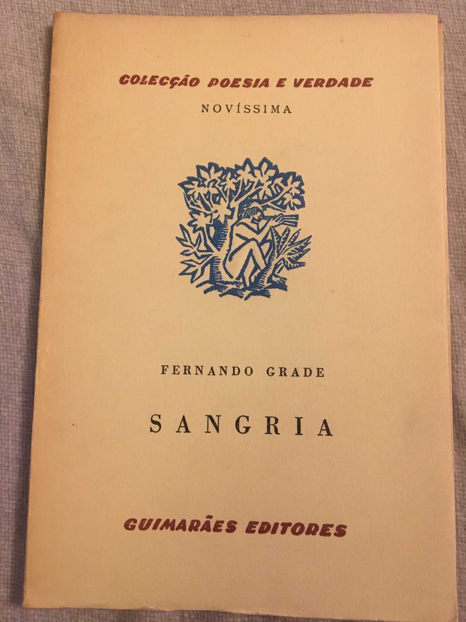 SANGRIA - Fernando Grade - 1962 - 1ªEdição
