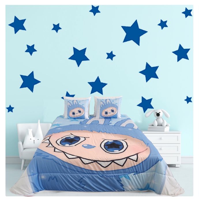 Edredon Labubu estampado digital