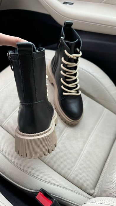 Черевики жіночі шкіряні зимові. Зимние женские ботинки