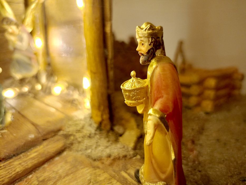 Szopka bożonarodzeniowa .Rękodzieło