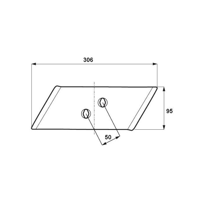 Dłuto lemiesza Overum XL, XU 94608, 94609