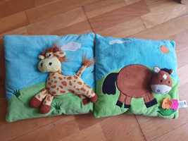 Poduszki dekoracyjne z żyrafą i koniem