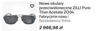 Okulary przeciwsłoneczne Zilli Ferran tytan rod i acetat gucci ea7