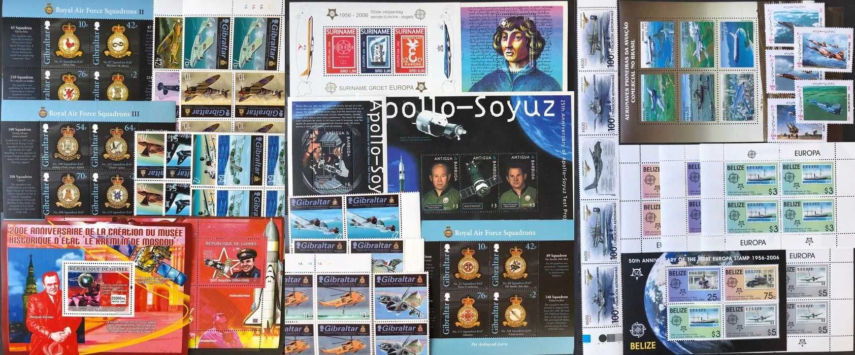 Поштові марки Космос, Авіація, Спорт, Шахи, Історія. Марки Китай