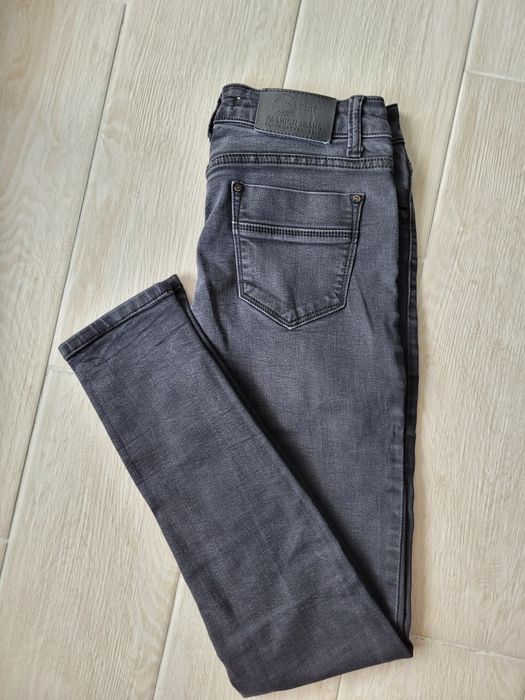 Czarne jeansy spodnie skinny Nice Toxik Jeans Bawełna L