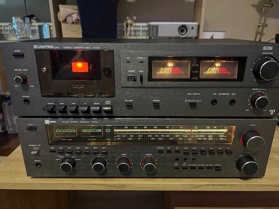Unitra deck M9018 i amplituner  AT9115 ładny stan