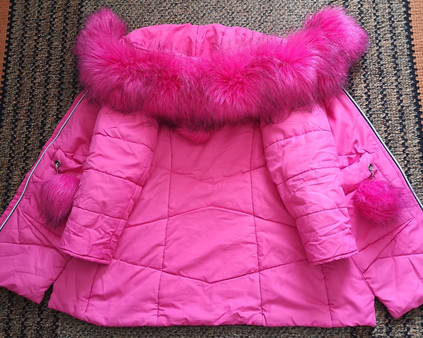 Зимова куртка пальто для дівчинки