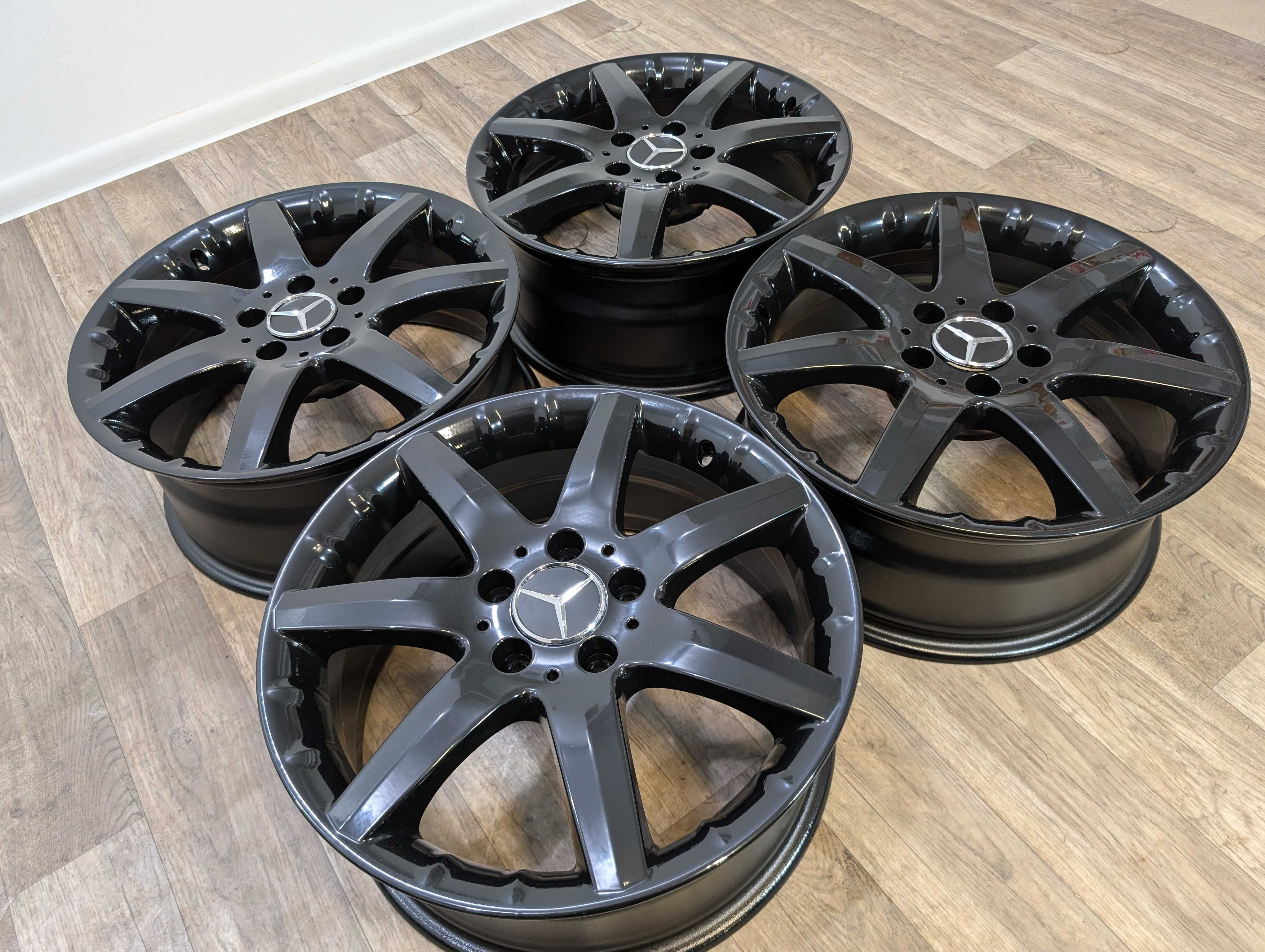czarne oryginalne mercedes 17 5x112 b w246 cla 117 a 176 amg v-klassa