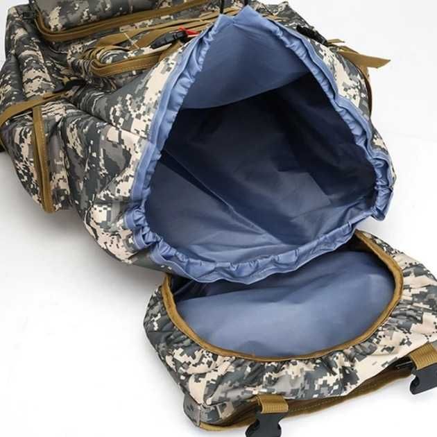 Військовий тактичний рюкзак 70л (Чорний, Олива, Мультик, Піксель)