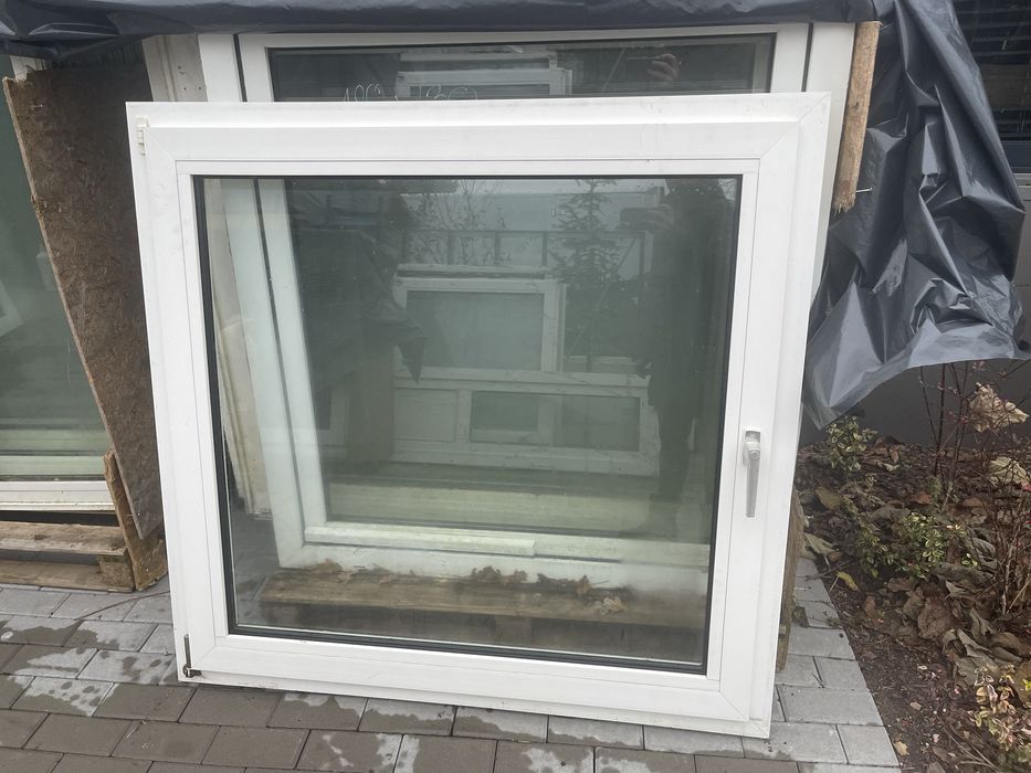 Okna PCV PVC używane  z demontażu z nową szybą zesponloną