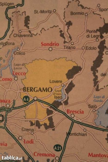 Lombardia-prowincja Bergamo-Włochy-mapa-663