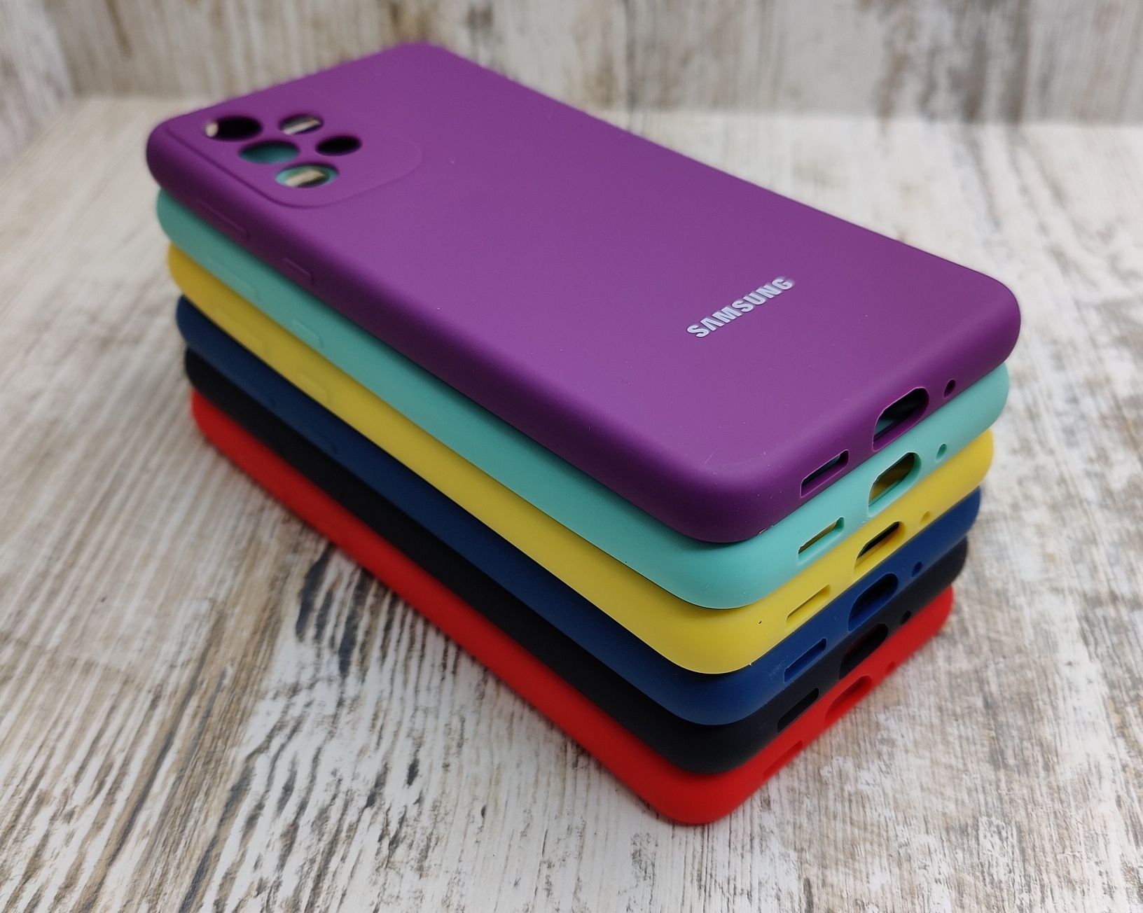 Чехол Silicone Case на Samsung A33/ A53/ M13 Софттач. Микрофибра. Лого