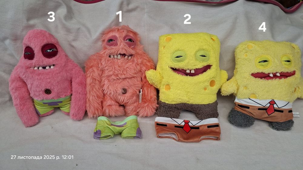 Fuggler мякі фуглер фаглер Губка Боб і Патрік Sponge bob  оригінал
