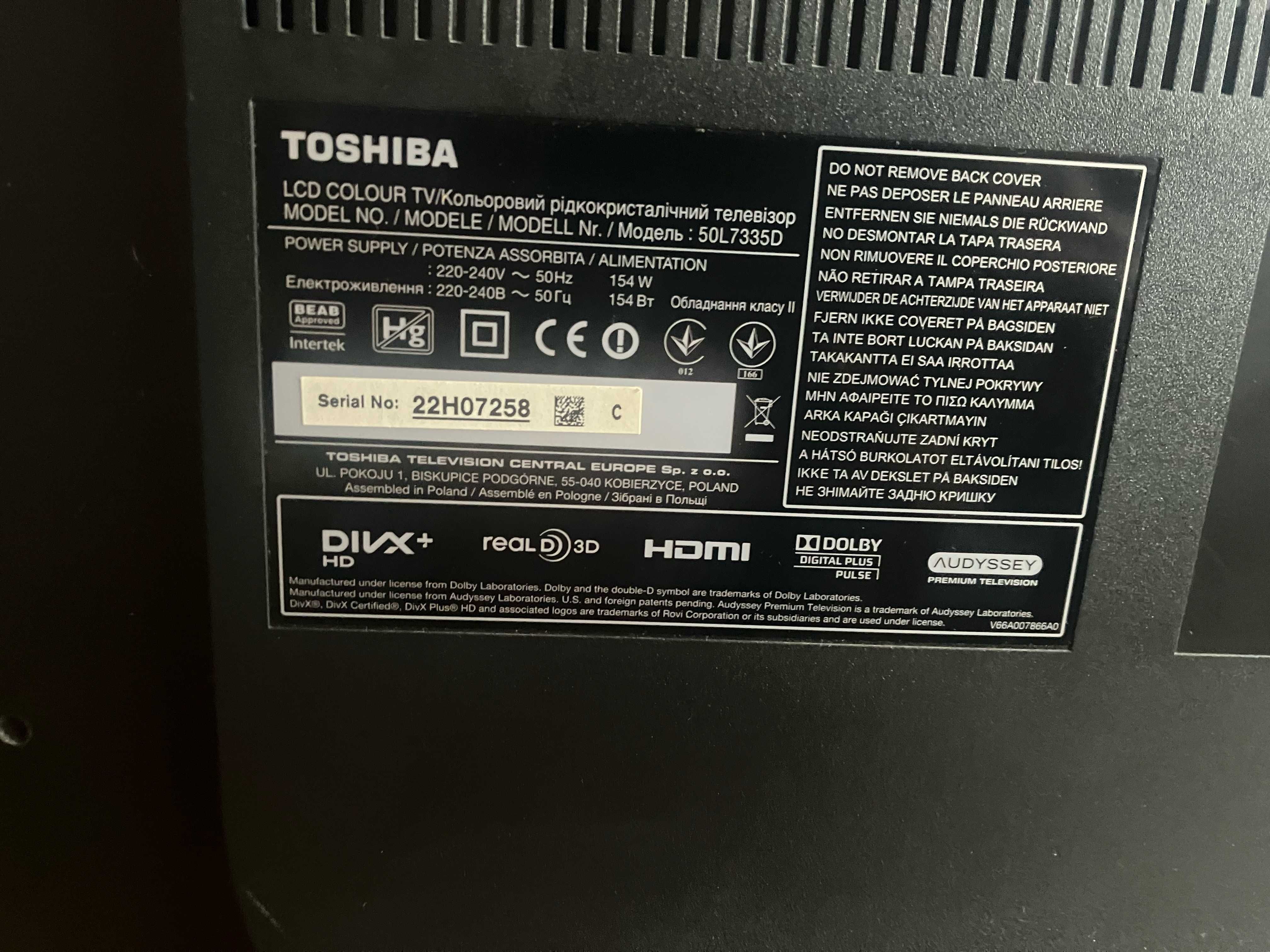 Telewizor Toshiba 50L7335D