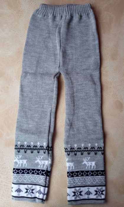 Теплые трикотажные штаны Олени 3 цвета 32 размер
