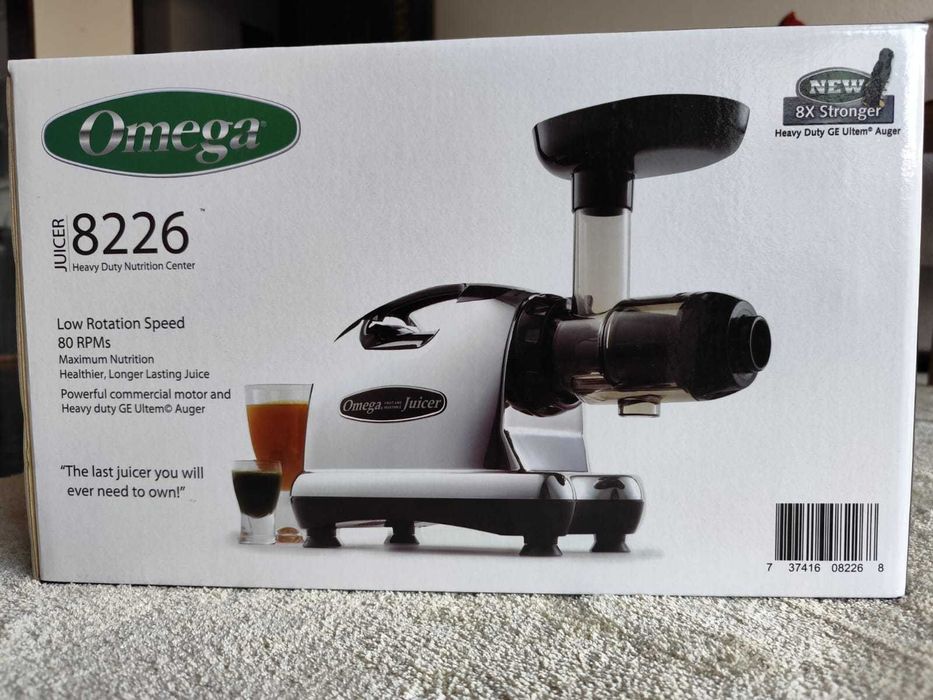 Extrator de Sumo Omega 8226 Cromado : sumos de frutos & legumes