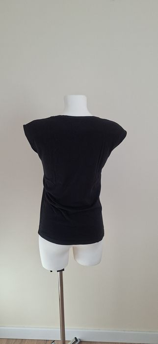 Bluzka koszulka t-shirt krótki rękaw kolor czarny Reserved rozm. XS