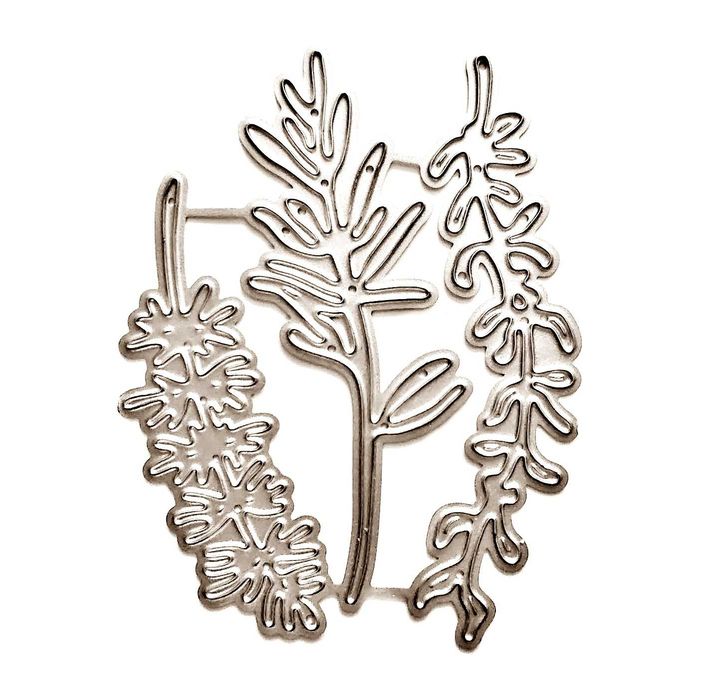 Wykrojnik 3  podłużne gałązki   * koperek*