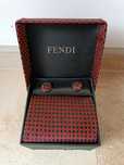 FENDI Zestaw krawat, spinki, poszetka NOWY