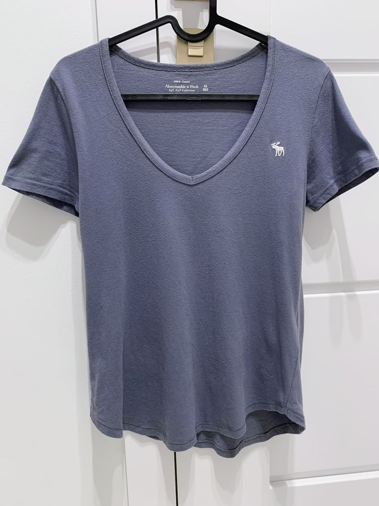 T-shirt granatowy 100% bawełna Abercrombie & Fitch