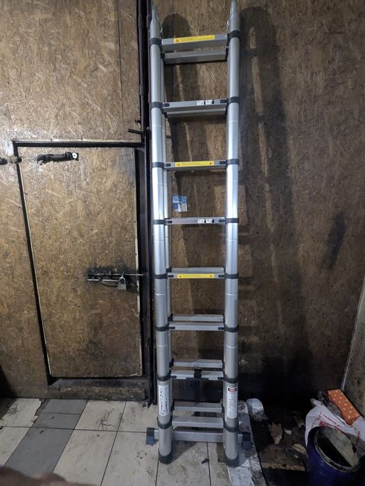 Лестница телескопическая 5м(2.5+2.5) Новая