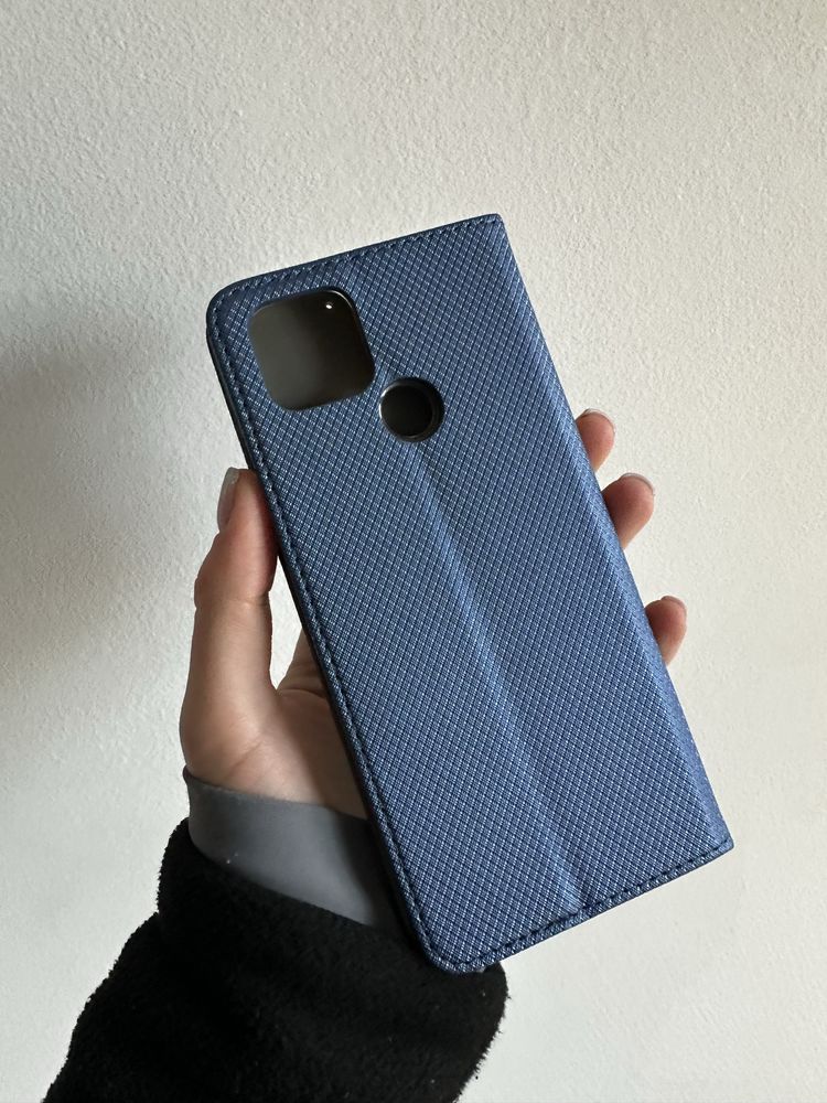 Szkło hartowane i etui zamykane do OPPO A15/A15s/A35