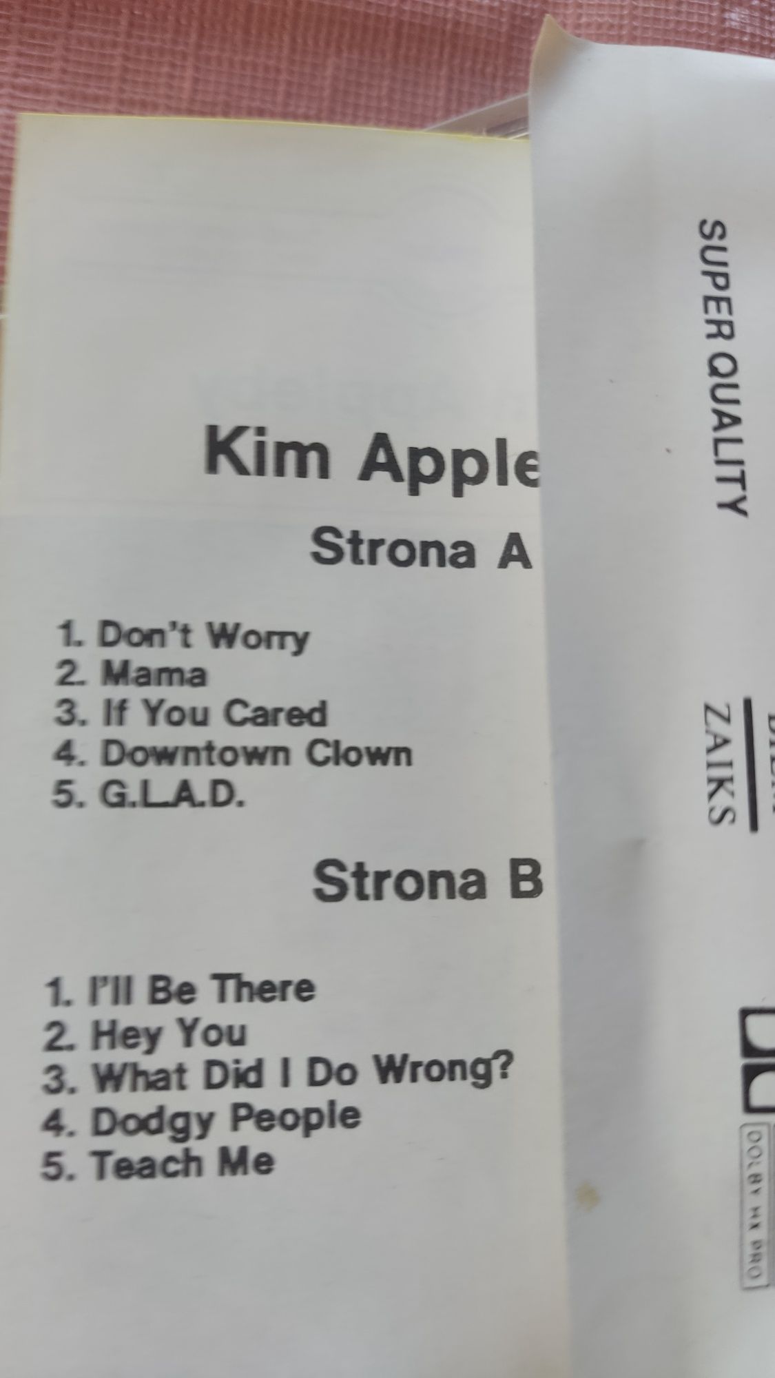 Kim Appleby Dont sorry mama kaseta audio disco