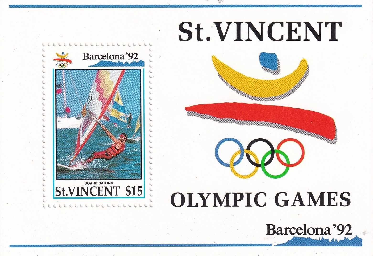 St Vincent 1992 cena 7,90 zł kat.12€ - sport