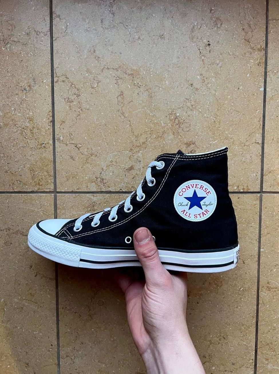 Converse 38 Wysokie Czarne 24.5cm