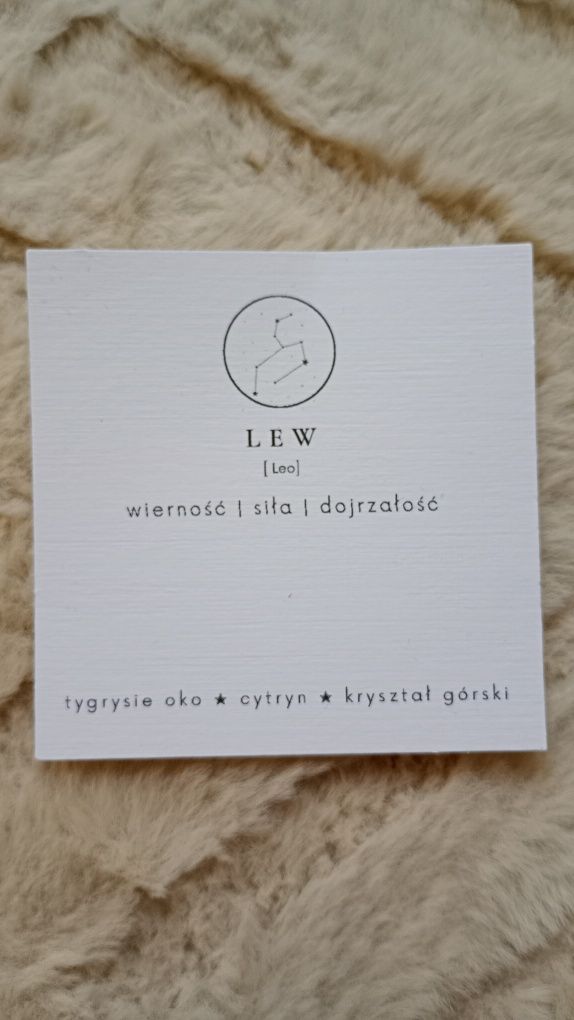 Bransoletka Hannah Store - lew