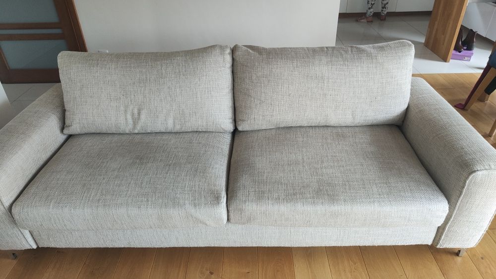 Sofa rozkładana BEFAME MOON 3 osobowa plus pufa