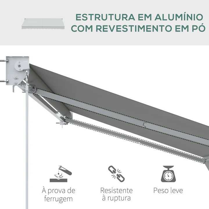 Toldo Bege 200x250 Pelo Jardim