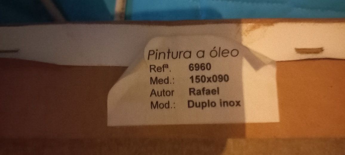 Tela Oleo Pintada a Mão