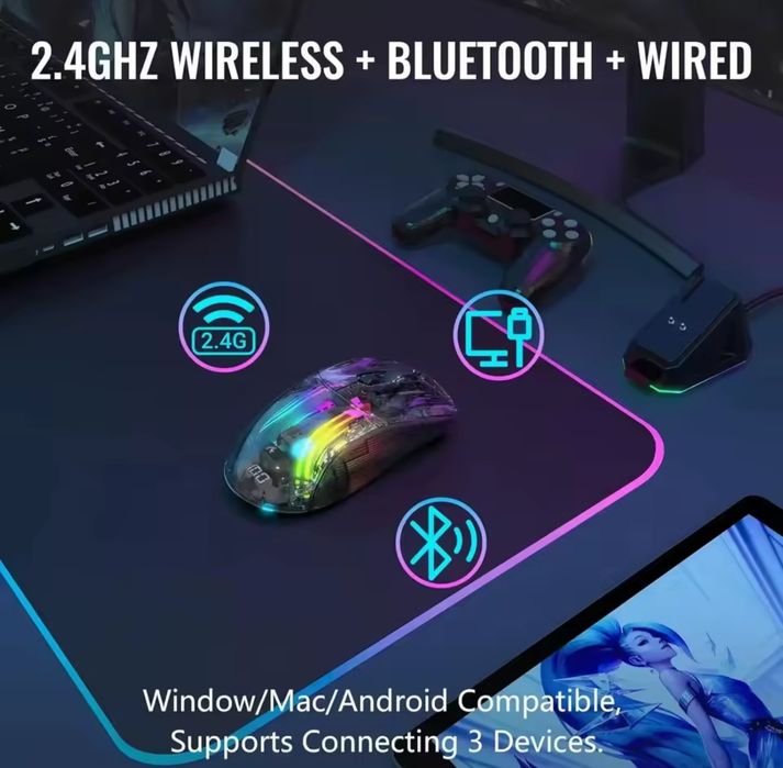 Ігрова мишка Attack Shark X2PRO + док станція
