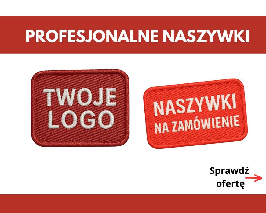 +++Naszywki z logo klienta Twój Projekt nasze wykonanie Naszywki TOP++