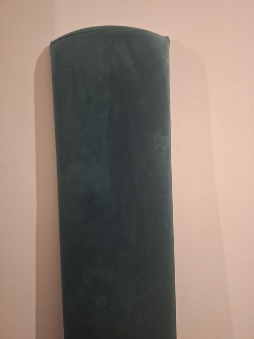 Panel ścienny tapicerowany turkusowy morski 180 cm