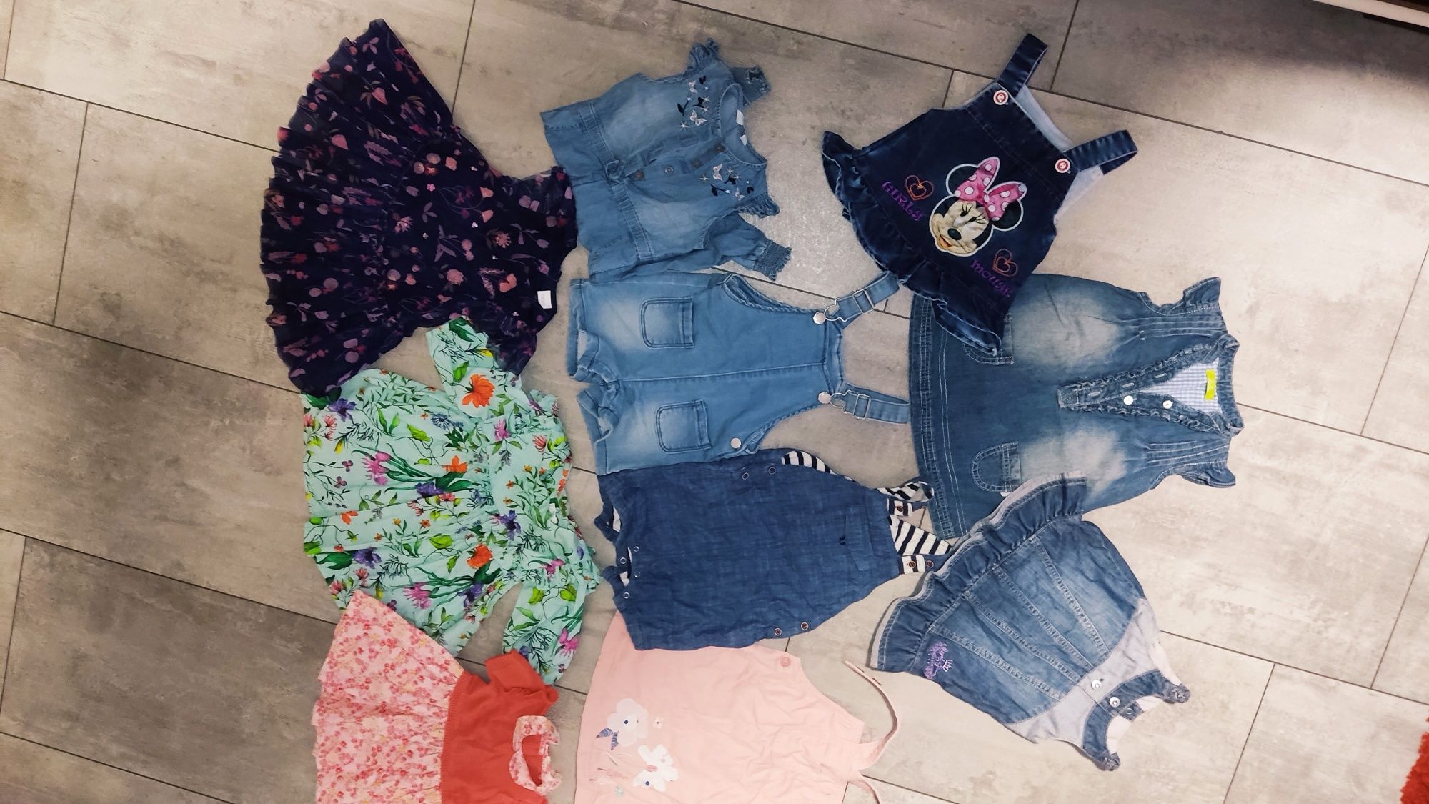 Ubranka jeans dla dziewczynki 6-9-12